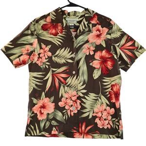 Tommy Bahama Silk Women's Hawaiian Button Up Size XS